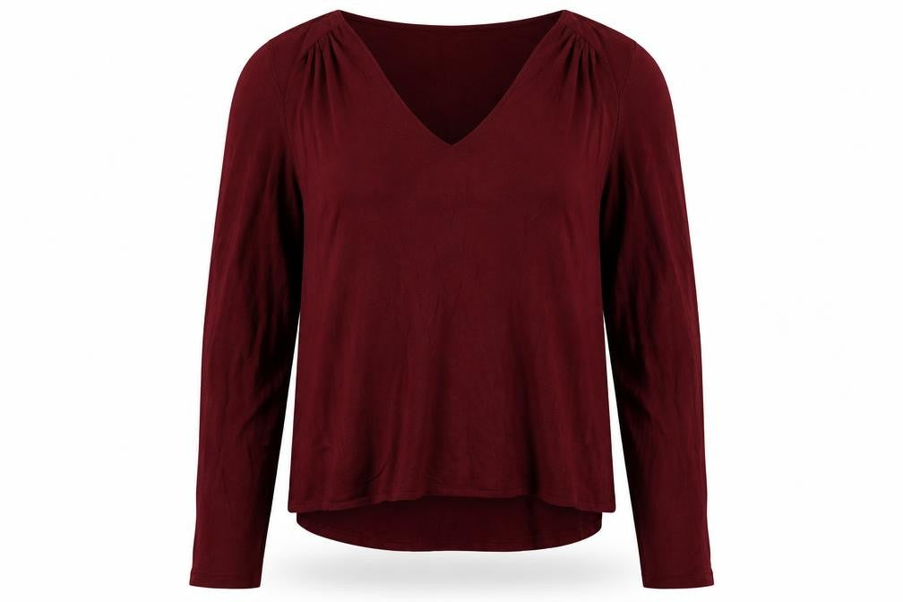 Phase Eight Women's Red V-Neck Blouse Size 10