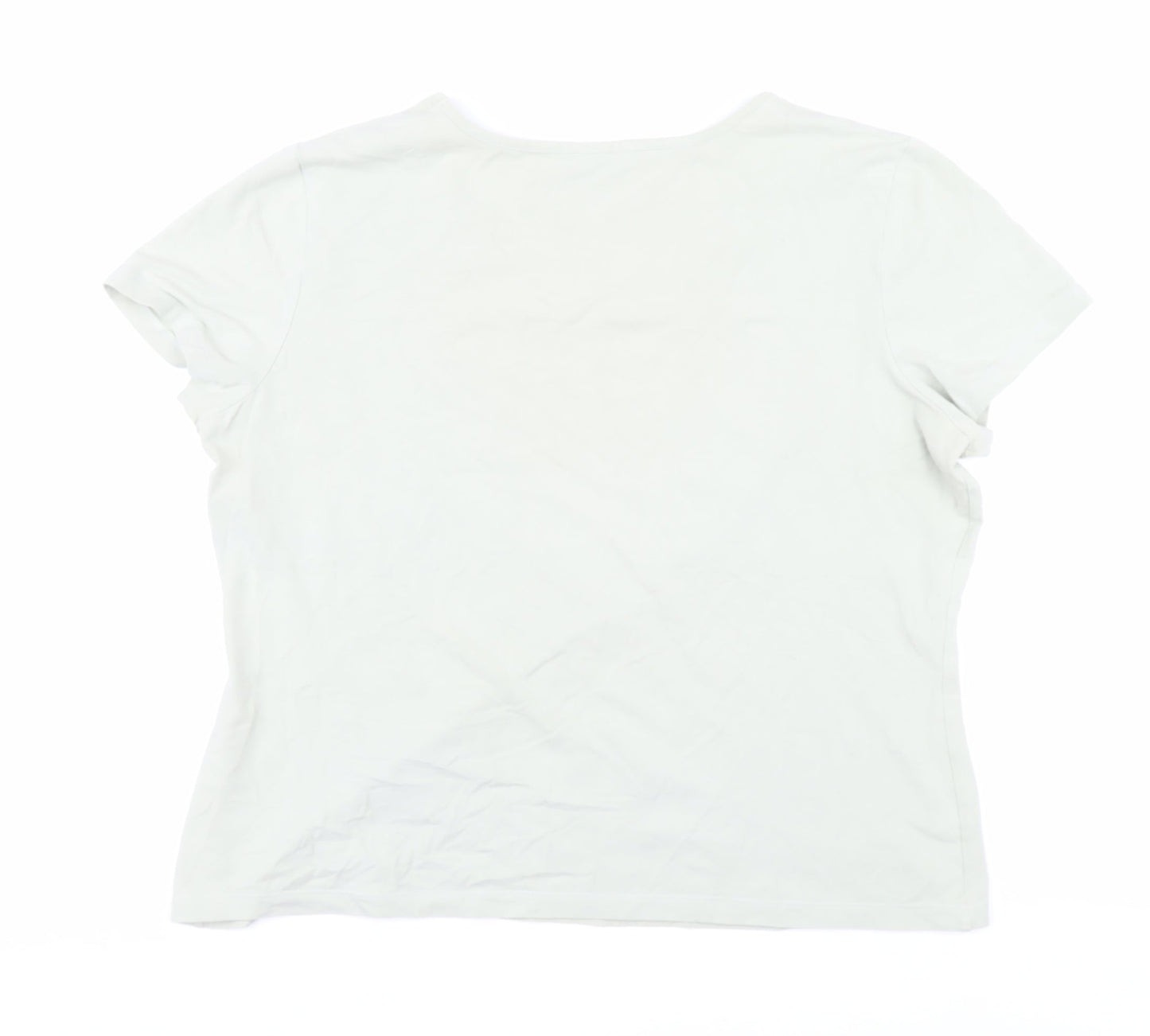 Hawkshead Women's Ivory Floral T-Shirt, Size 18, Casual