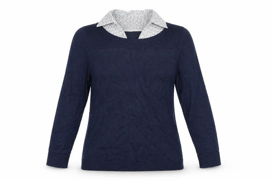 Monsoon Women's Blue Pullover Jumper Size 10 Cowl Neck
