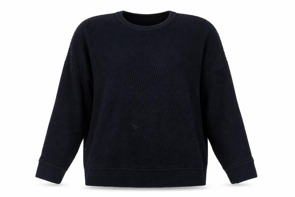 ELK Women's Black Pullover Jumper, Size 10, Crew Neck