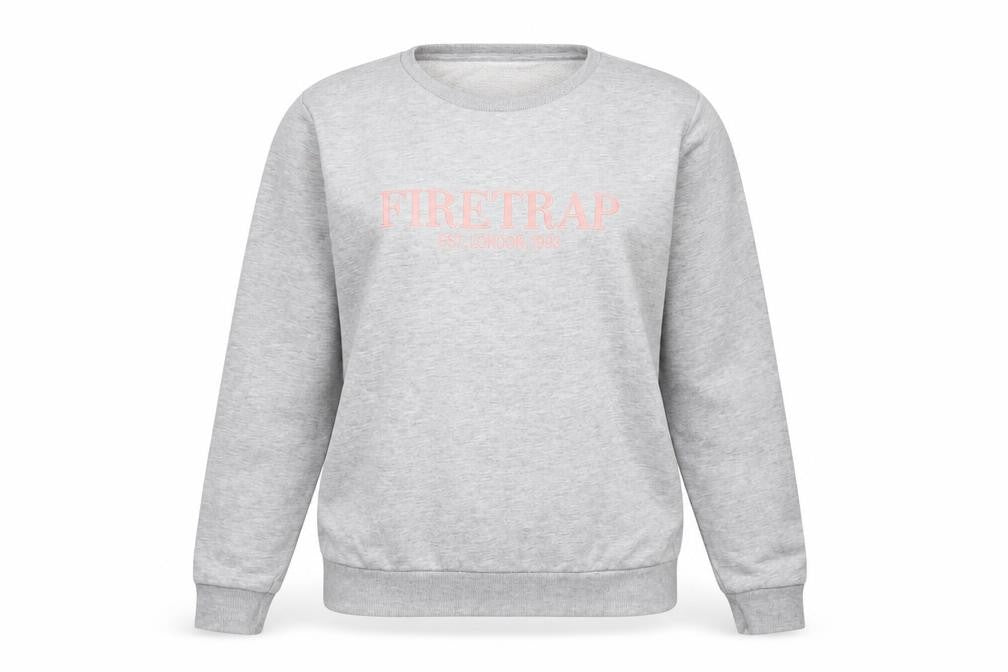 Firetrap Women's Grey Pullover Sweatshirt, Size 8