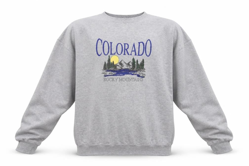 SPOTTED Men's Grey Graphic Pullover Sweatshirt M