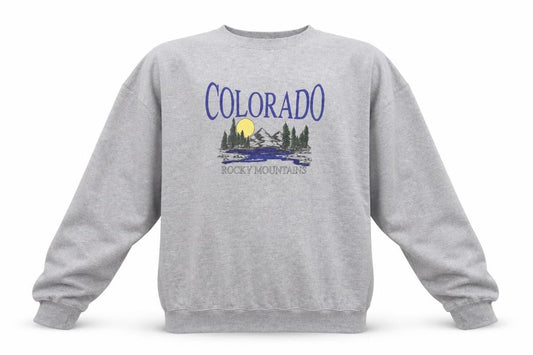 SPOTTED Men's Grey Graphic Pullover Sweatshirt M