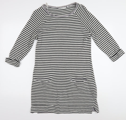 Next Women's Black Striped Tunic Jumper, Size 12