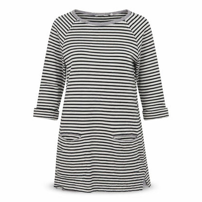 Next Women's Black Striped Tunic Jumper, Size 12