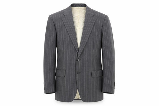 Austin Reed Men's Grey Striped Wool Blazer Size 42R