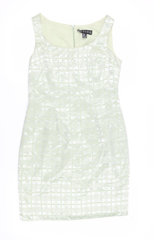 SOPHISTICATE Women's Green Sheath Dress Size 10