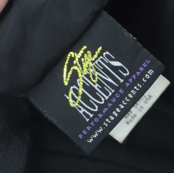 Stage Accents Women's Black Long Mermaid Dress Size 12