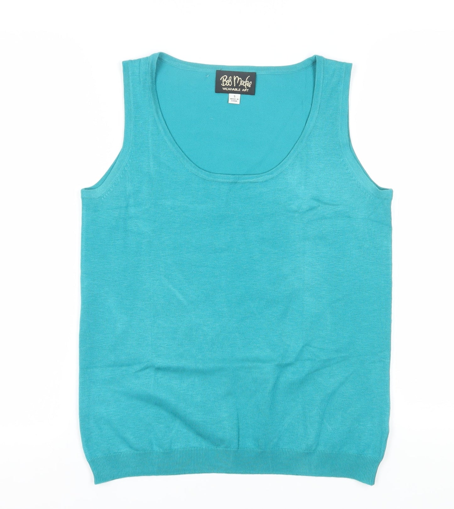 Bob Mackie Women's Blue Sleeveless Tank Top Size S