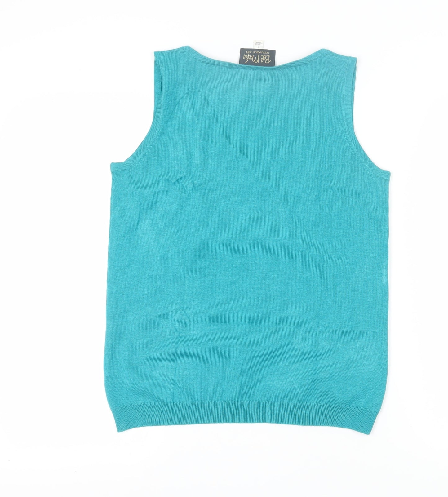 Bob Mackie Women's Blue Sleeveless Tank Top Size S