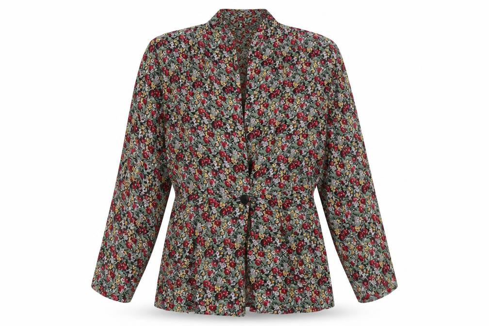 Francine Browner Women's Floral Tunic Blouse M Multicoloured