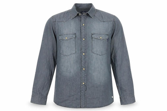 The 1964 Denim Company Men's Grey Denim Shirt L
