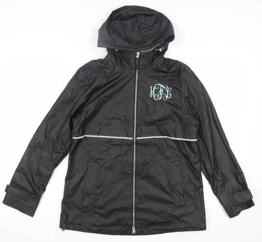 Charles River Unisex Black Rain Coat Jacket M