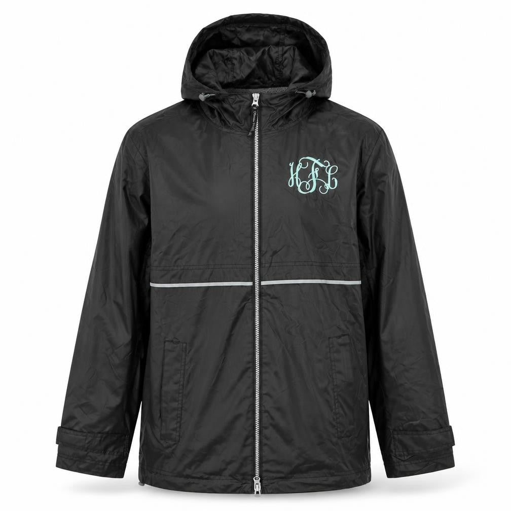 Charles River Unisex Black Rain Coat Jacket M