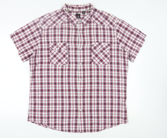 J. Ferrar Men's Multicoloured Plaid Shirt 2XL
