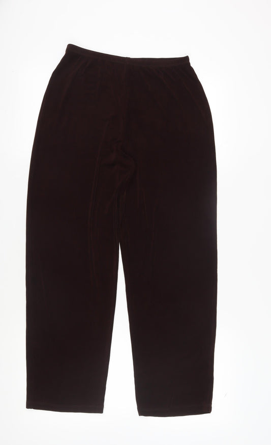 Citiknits Women’s Brown Straight Trousers M