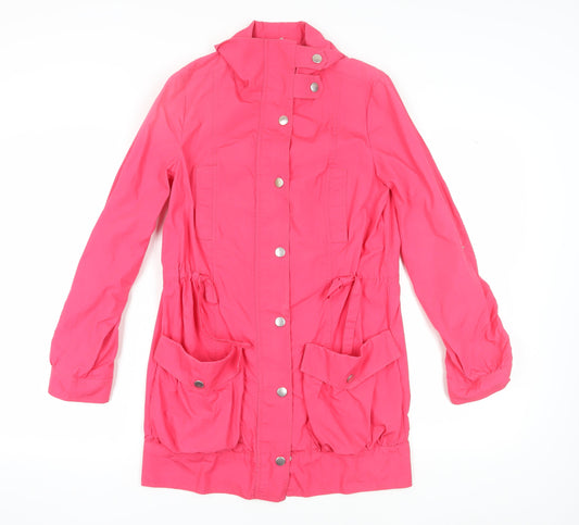 Marks and Spencer Women's Pink Parka Jacket Size 8