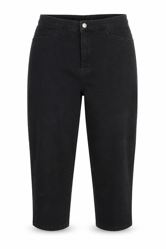 Blue Cross Women Black Mom Jeans M Regular Stretch