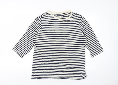 St Womens Bernard Blue Striped T-Shirt, L, , Classic Style