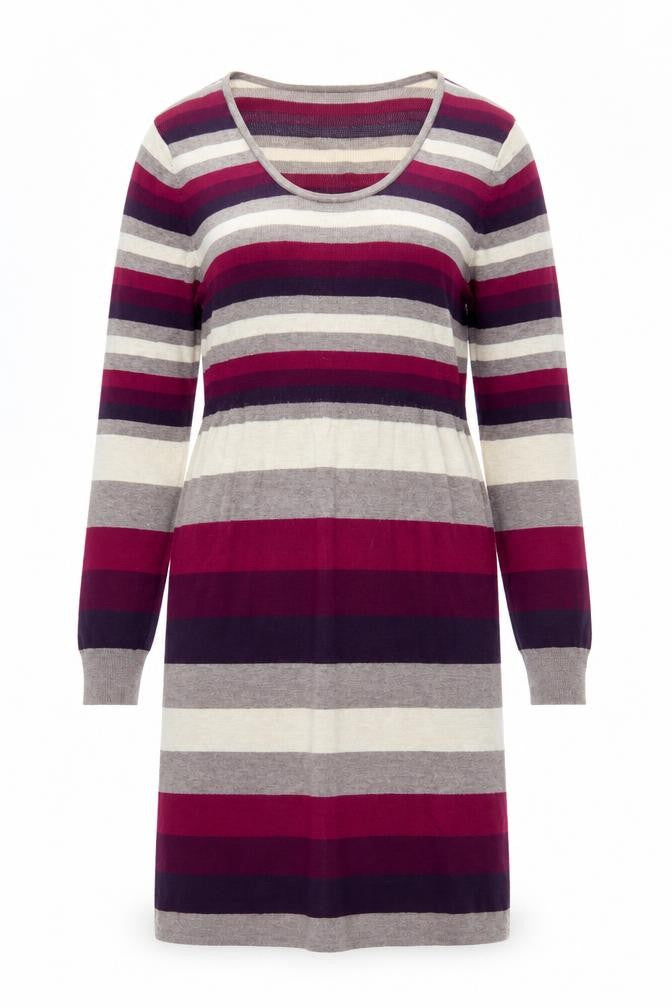 M&Co Women’s Multicoloured Striped Shift Dress L