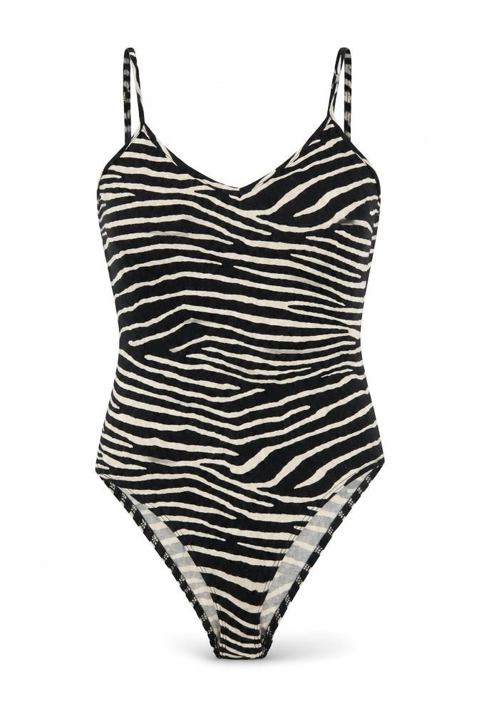 H&M Women's Black XS Animal Print Bodysuit