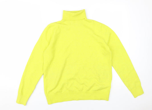 Marks and Spencer Women’s Yellow Roll Neck Pullover S