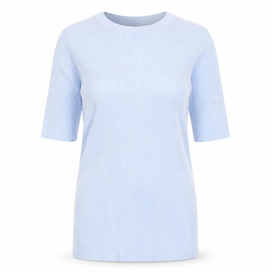 Marks and Spencer Women's Blue 3/4 Sleeve Jersey Top