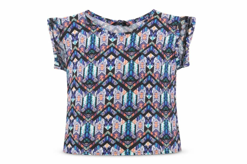 New Look Women's Multicoloured Geometric T-Shirt