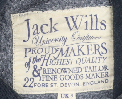 Jack Wills Women's Black Pullover Hoodie Size 8