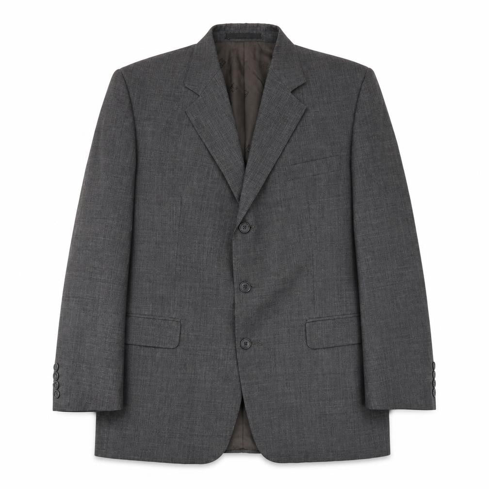 DAKS Men's Grey Wool Blazer 42S Classic