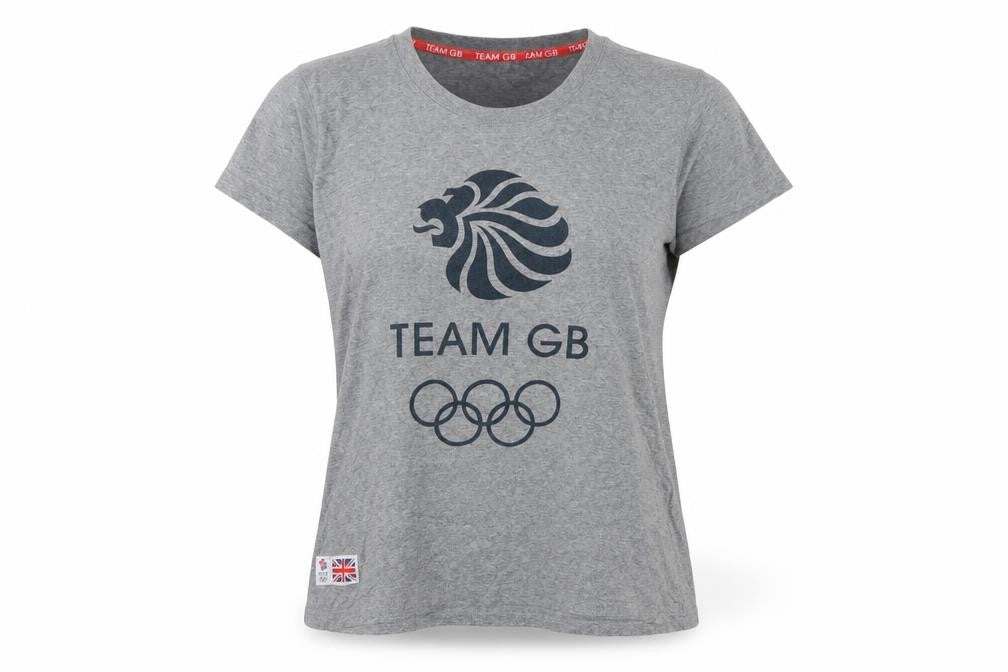 Team GB Grey T-Shirt Women's L Casual Sports
