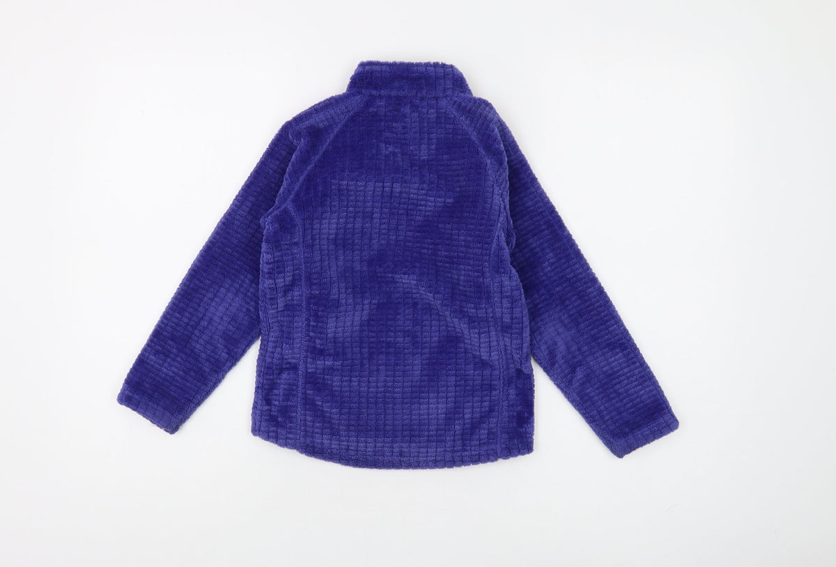 Back view of The Edge boys’ purple full zip sweatshirt, size 5-6, years