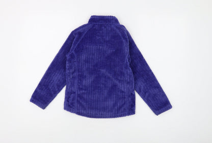 Back view of The Edge boys’ purple full zip sweatshirt, size 5-6, years