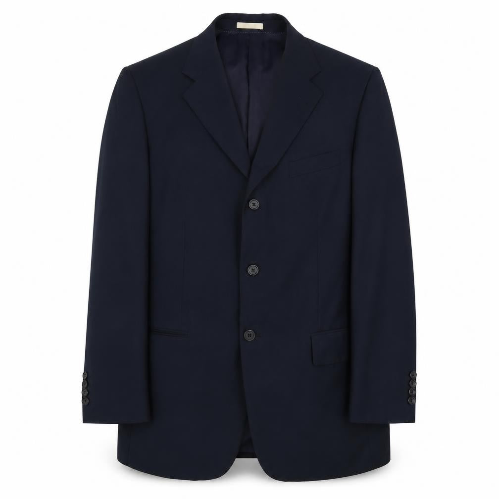 Greenwoods Men's Blue Blazer, 42R, Three-Button Classic