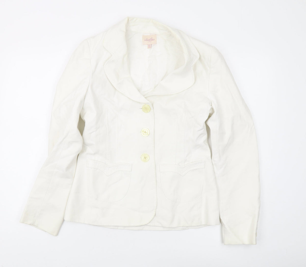 Whistles Women's Ivory Blazer, Size 12, Regular Fit