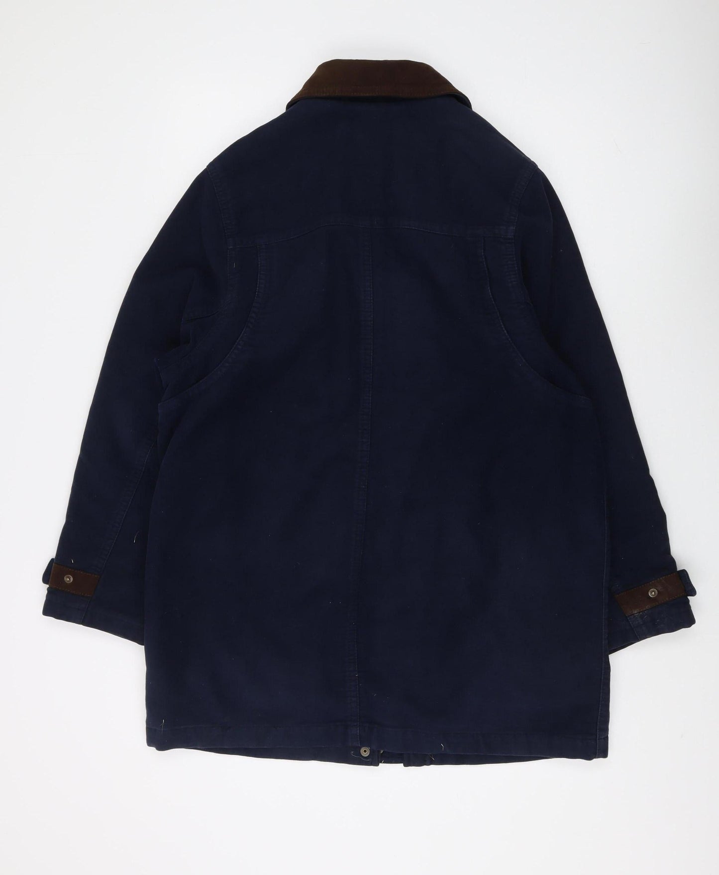 Marks and Spencer Men's Blue Cotton Jacket Size 10