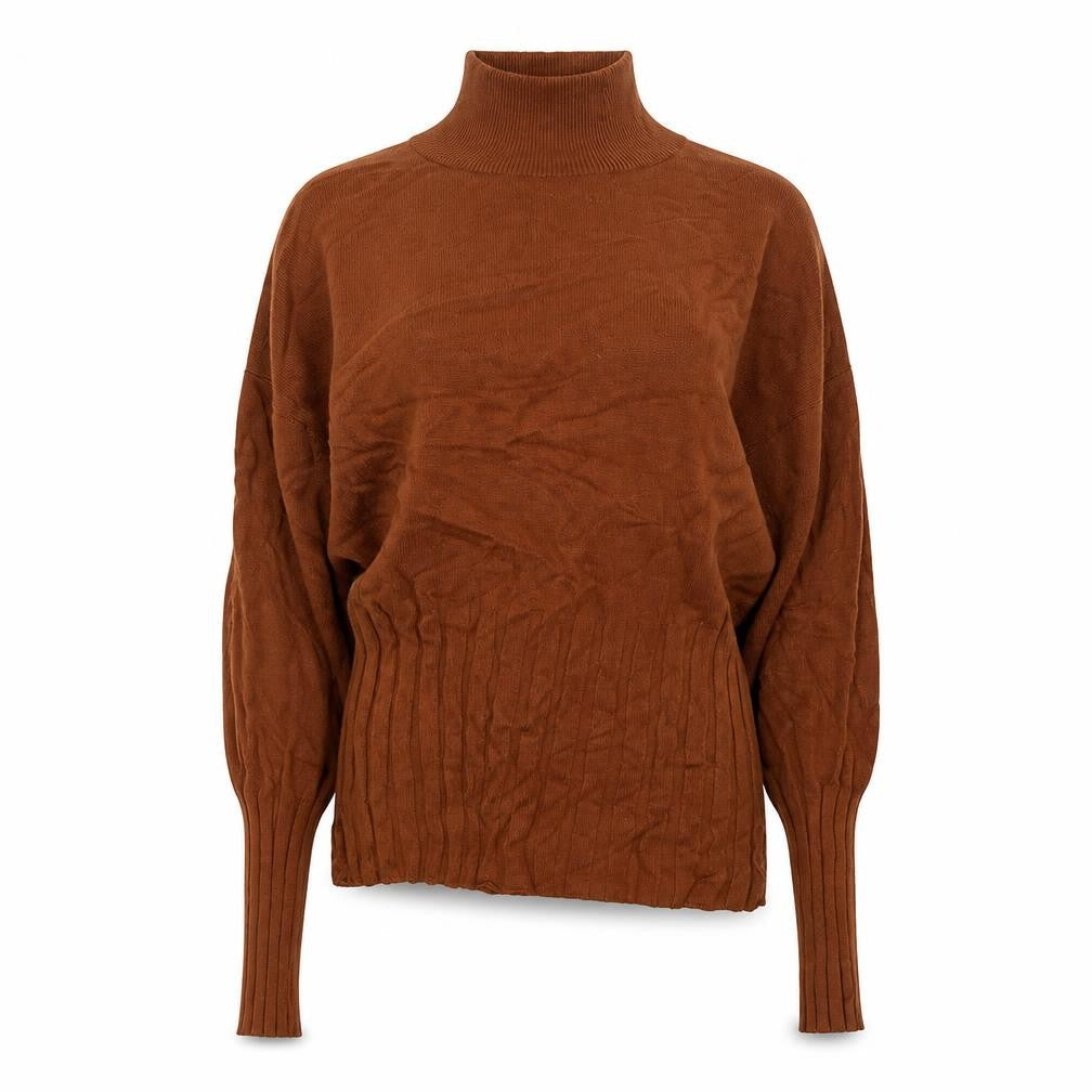 Marks & Spencer Women’s Brown High Neck Jumper, Size 14