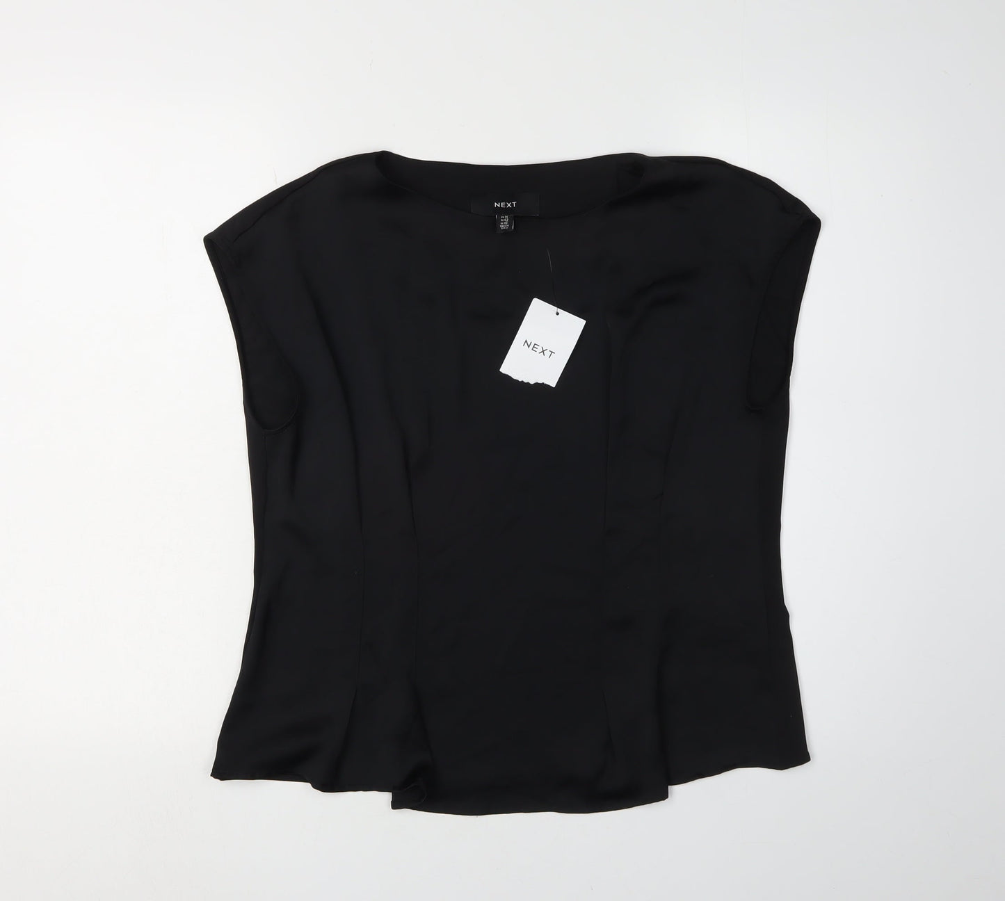 Next Black Women's Blouse - UK 14, Sleeveless, Polyester