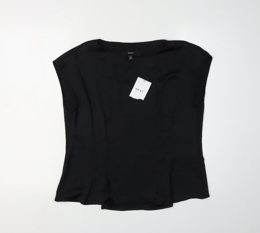 Next Black Women's Blouse - UK 14, Sleeveless, Polyester