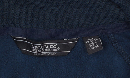 Regatta Men's Blue 1/4 Zip Fleece Sweatshirt L