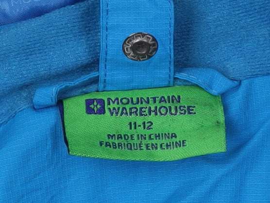 Mountain Warehouse Boys Blue Waterproof Puffer Jacket 11-12Y