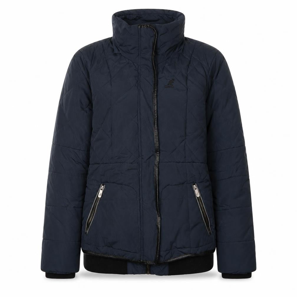 Kangol Women's Blue Quilted Puffer Jacket Size 10