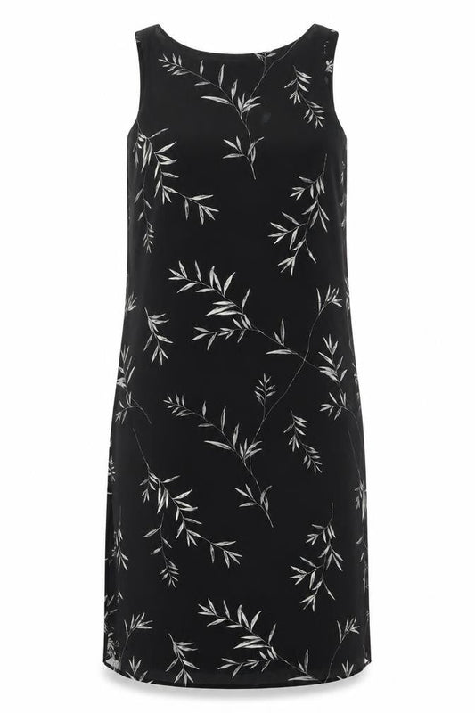 Emma James Women's Black Floral Shift Dress Size 14