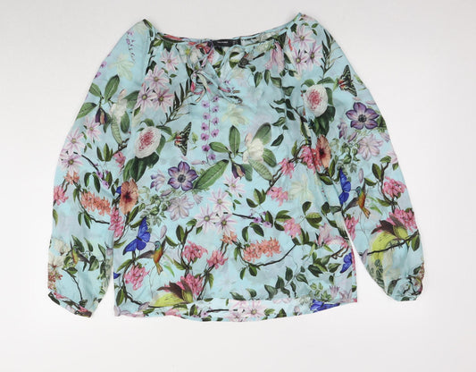 Hallhuber Women’s Multicoloured Silk Blouse, Size 6