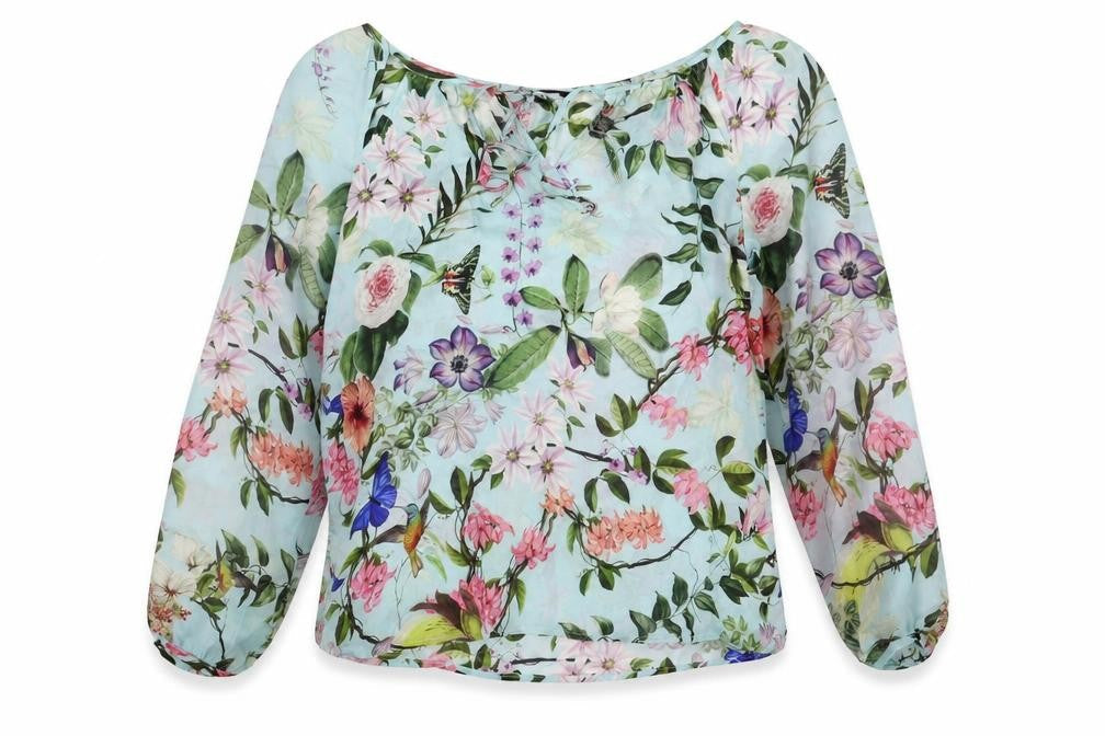 Hallhuber Women’s Multicoloured Silk Blouse, Size 6