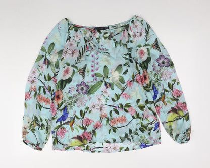 Hallhuber Women’s Multicoloured Silk Blouse, Size 6