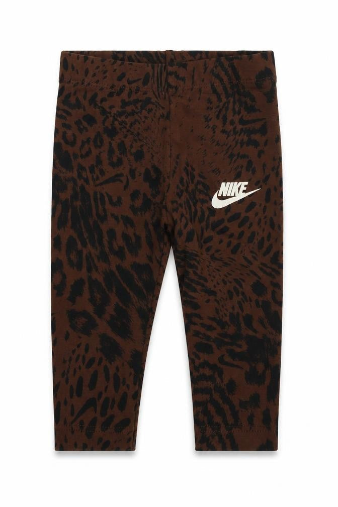 Nike Unisex Baby Brown Animal Print Leggings 6-9 Months