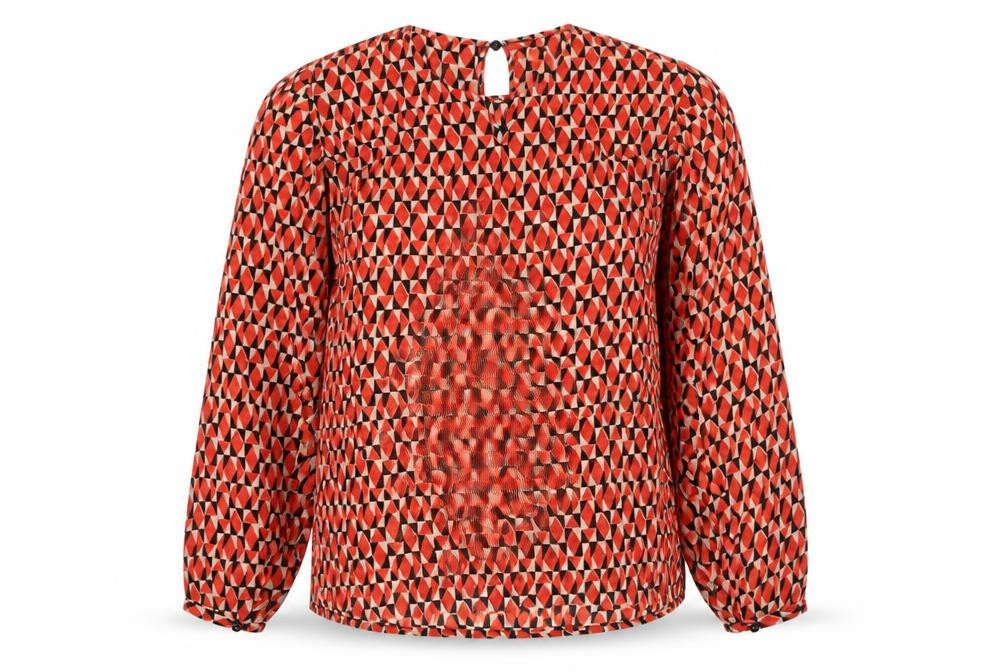 United Colors of Benetton Womens Multicoloured Geometric Blouse XS