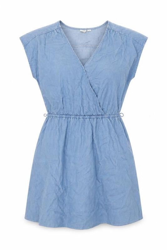 Gap Women's Blue Chambray Dress, S, T-Shirt Style