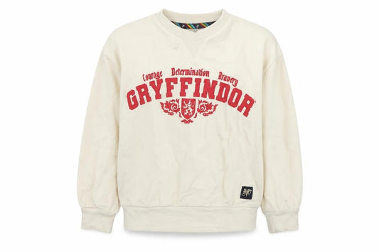 Harry Potter Girls Ivory Gryffindor Pullover Sweatshirt 7-8 Years
